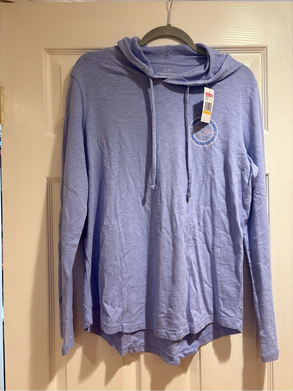 Vineyard Vines Lilac Long-Sleeve Hoodie with Whale Logo - Picture 2 of 2